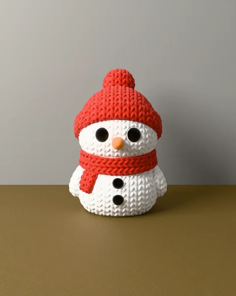 Boneco de Neve de Crochê