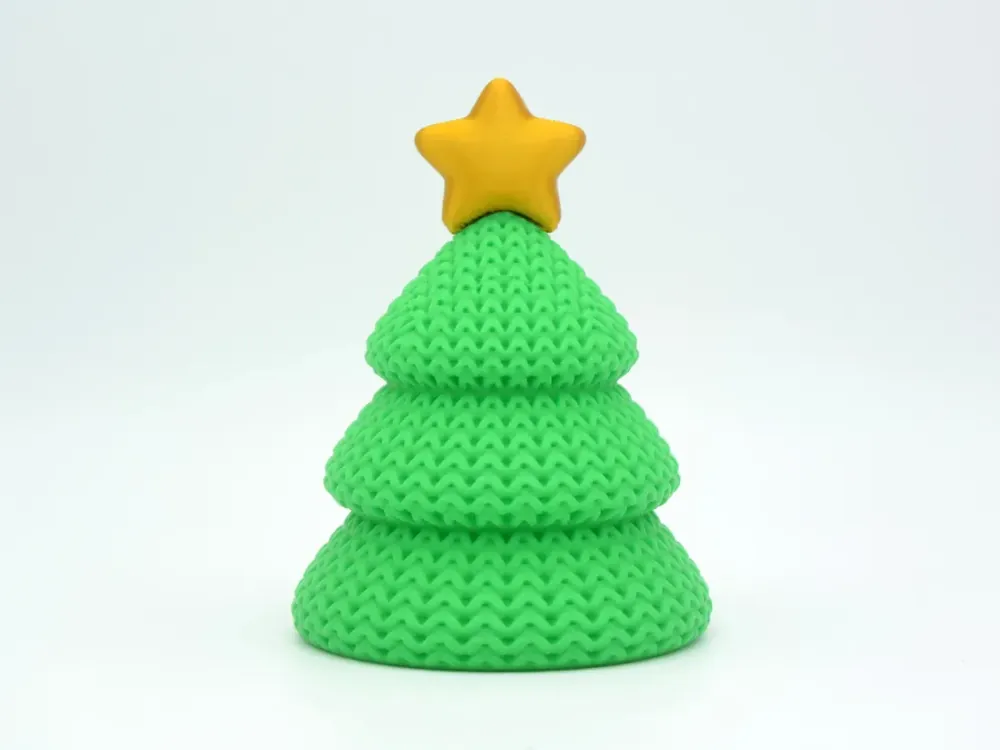 Foto real: Árvore de Natal de Crochê