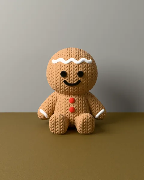 Boneco de Gengibre de Crochê