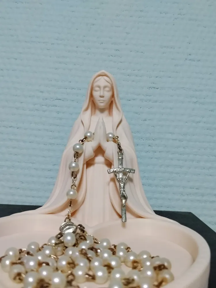 Foto real: Porta-Terço Coração de Nossa Senhora
