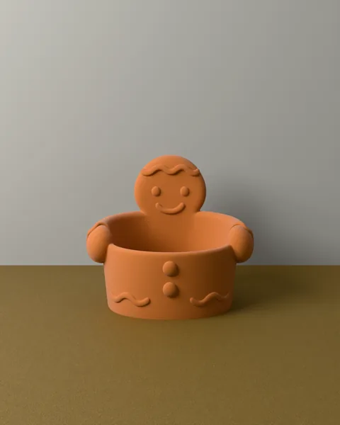 Tigela de Doces Boneco de Gengibre